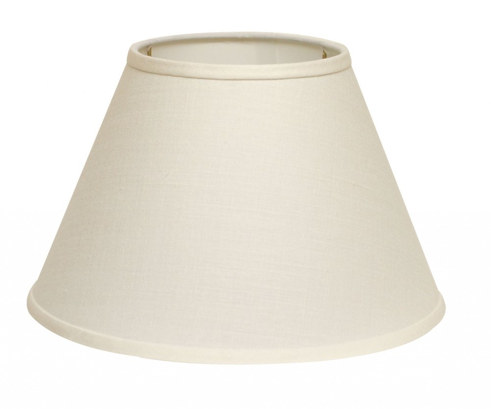 White Linen Empire Lamp Shade