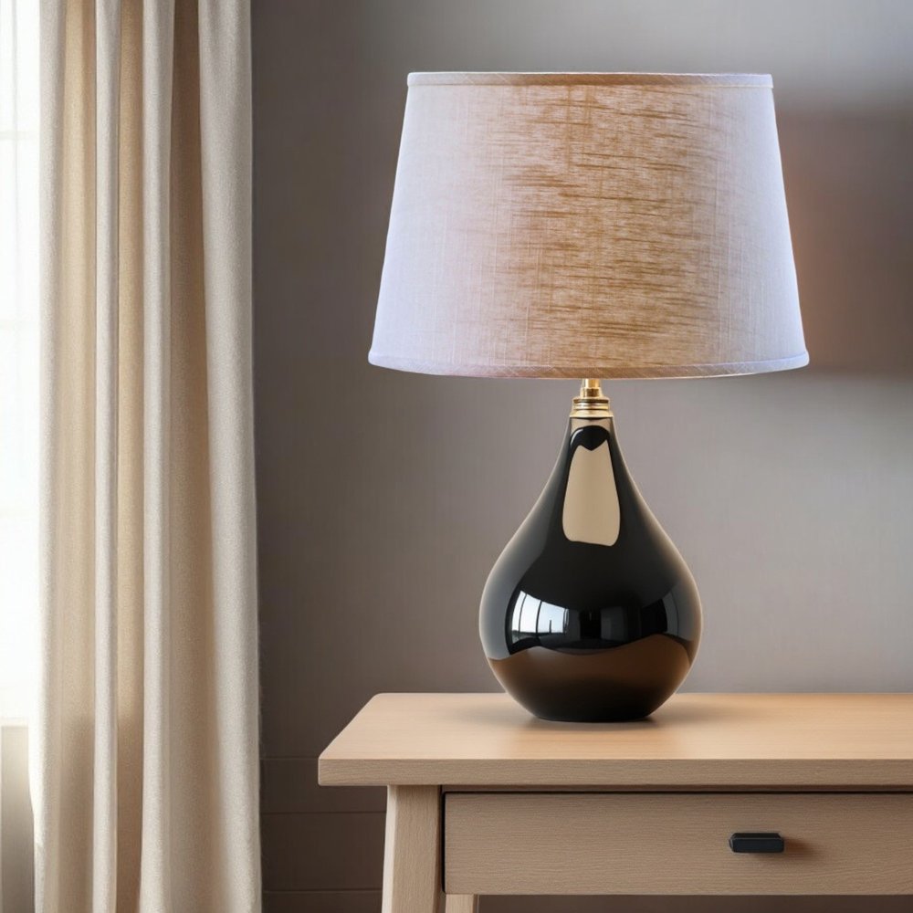 16" Light Wheat Rounded Empire Slanted Linen Lampshade