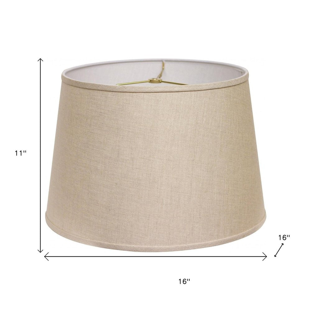 Dark Brown Linen Empire Lamp Shade