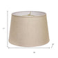 Dark Brown Linen Empire Lamp Shade