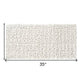 35" White Spa Pebbles Non Slip Bathtub Mat