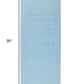 40" Light Blue Geometric Tiles Non Slip Bathtub Mat