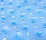 40" Translucent Blue Bubbles Non Slip Bathtub Mat