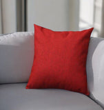 18" Red Throw Pillow Cover