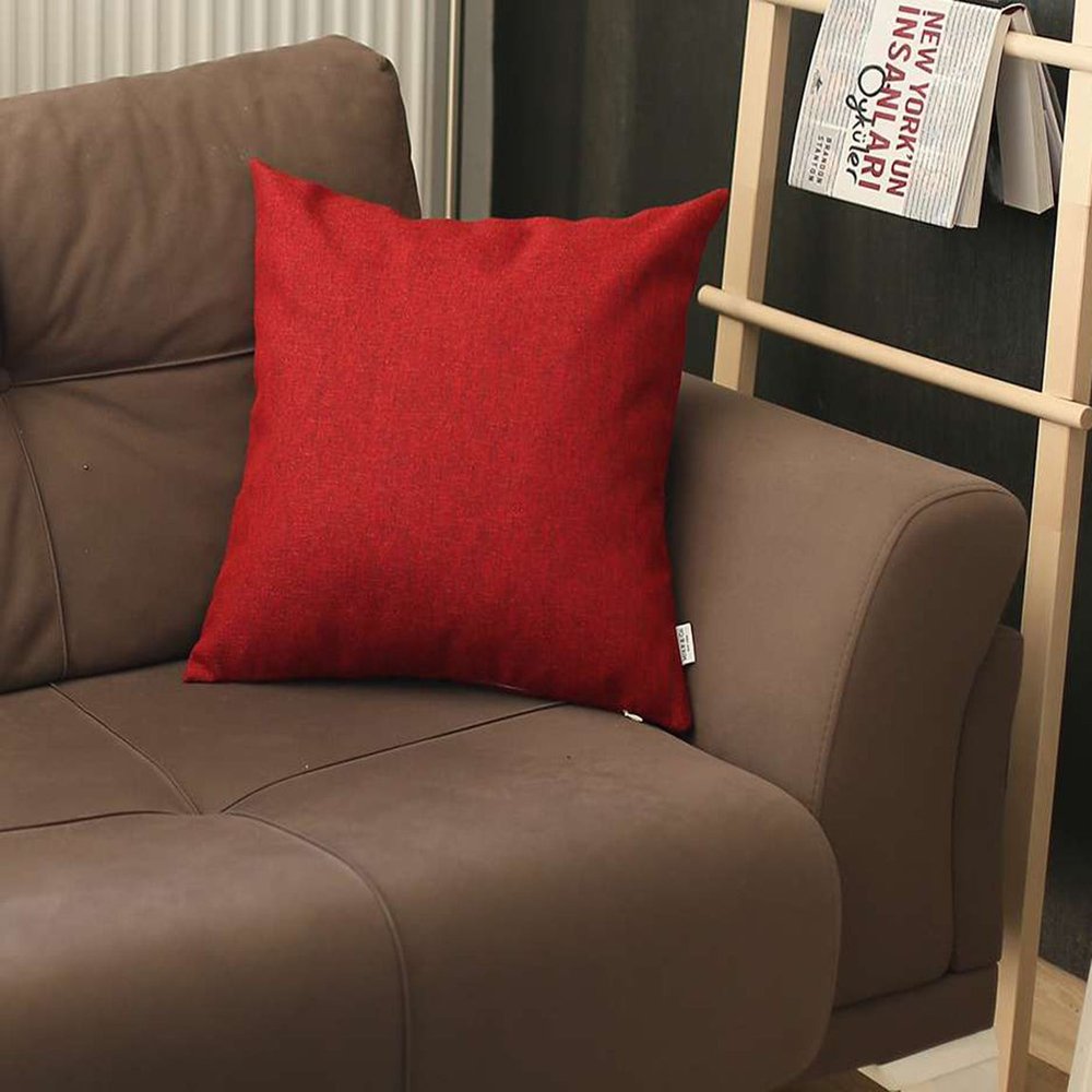 18" Red Throw Pillow Cover