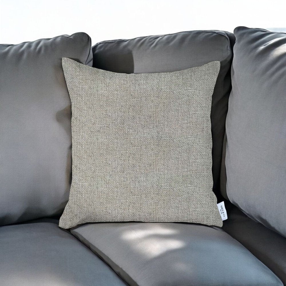 18" Beige Throw Pillow Cover
