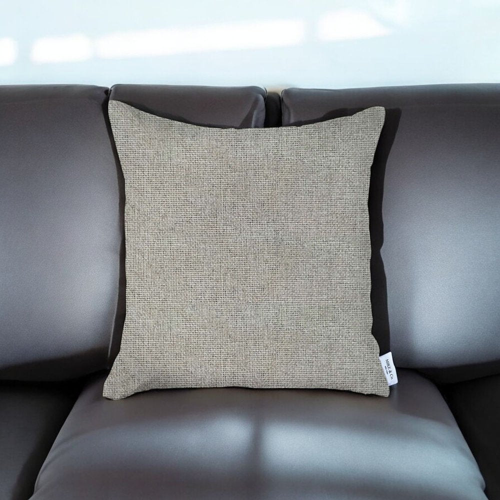 18" Beige Throw Pillow Cover