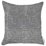 18" Black and Gray Throw Pillow Cover