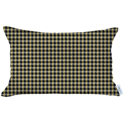 12" X 20" Yellow Lumbar Throw Pillow Cover
