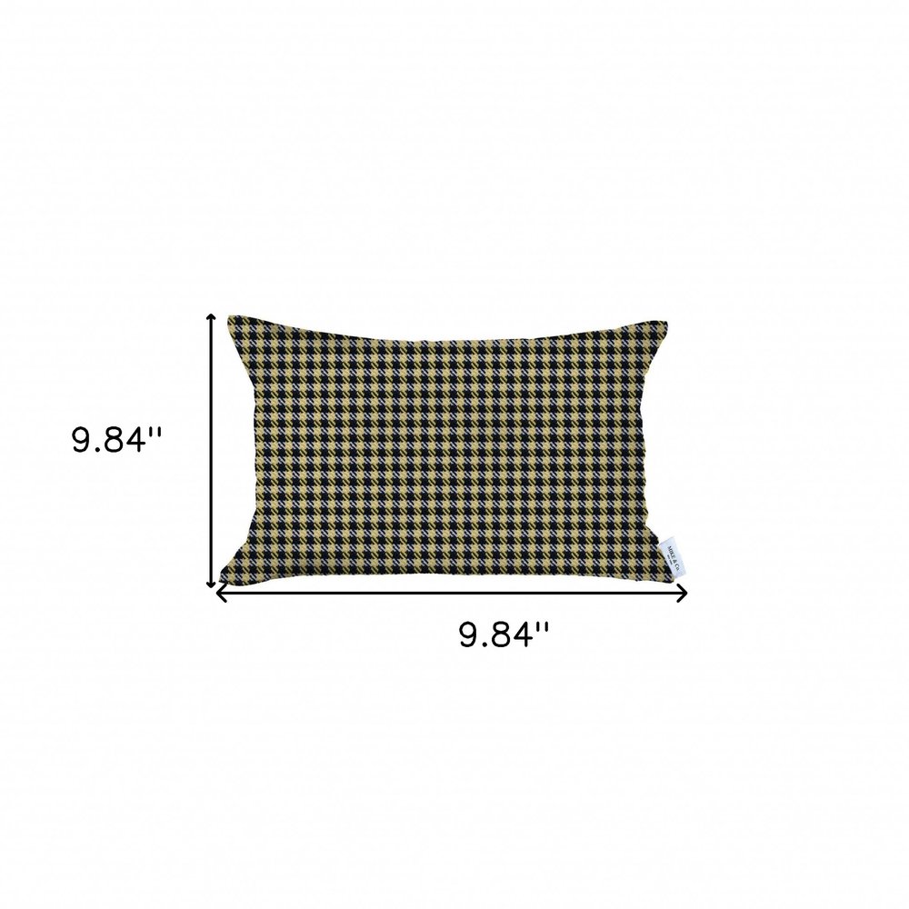 12" X 20" Yellow Lumbar Throw Pillow Cover