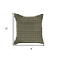 18" Yellow and Black Houndstooth Throw Pillow Cover