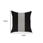 18" X 18" Grey And Black Geometric Zippered Handmade Polyester Throw Pillow Cover