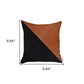 18" Brown and Black Throw Pillow Cover