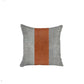 18" Brown Fabric Throw Pillow Cover