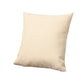 Set of Two 18" Ivory Fabric Throw Pillows
