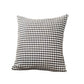 Set of Two 18" Black and White Houndstooth Fabric Throw Pillows