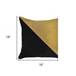 Set of Two 18" Yellow and Black Throw Pillow