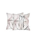 Set of Two 18" X 18" Gray and Black Abstract Polyester Zippered Pillow