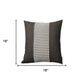 Set of Four 18" Black and White Houndstooth Fabric Throw Pillows