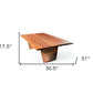 31" Natural Solid Wood Live Edge Coffee Table