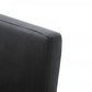 Black and Gold Upholstered Fabric Dining Arm Chair