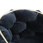 Black and Brass Upholstered Fabric Dining Arm Chair
