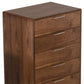 51" Brown Solid and Manufactured Wood Six Drawer Double Dresser