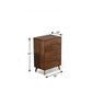 30" Walnut Solid Wood Five Drawer Chest