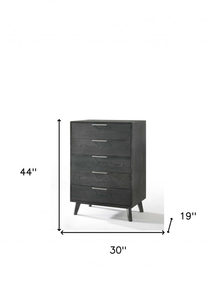 51" Grey Wash Solid Wood Six Drawer Double Dresser