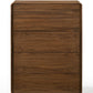 59" Walnut Solid Wood Six Drawer Double Dresser