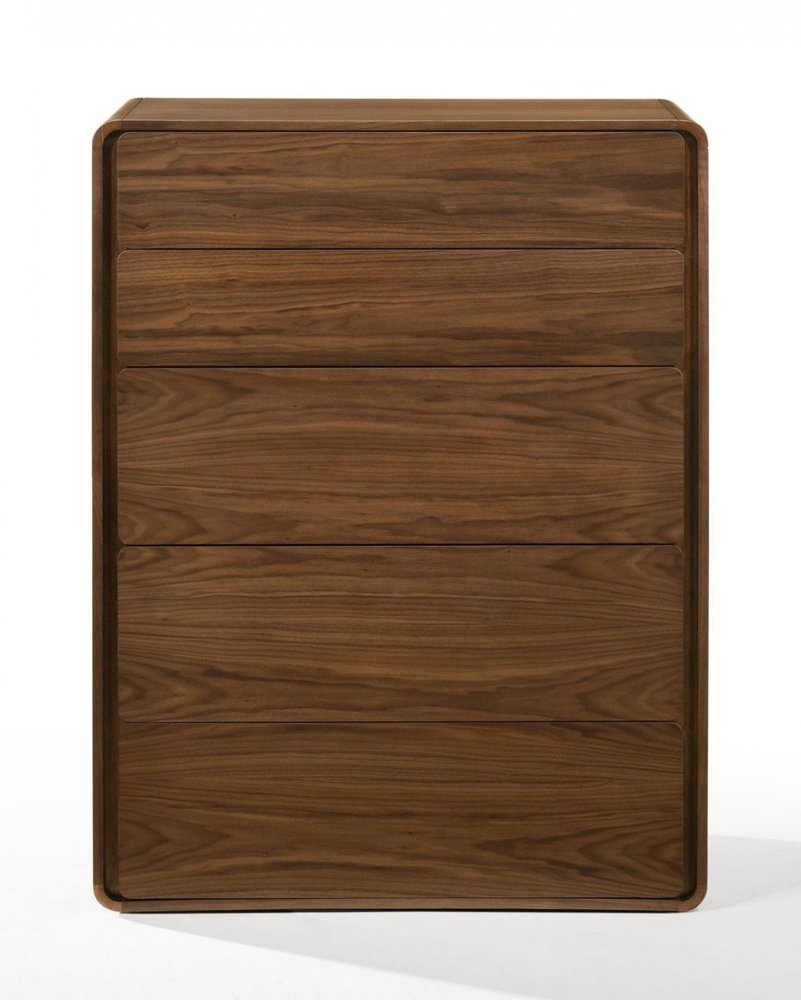 59" Walnut Solid Wood Six Drawer Double Dresser