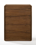 59" Walnut Solid Wood Six Drawer Double Dresser