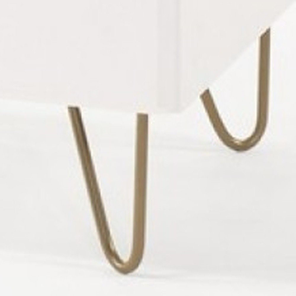 51" White Manufactured Wood Six Drawer Double Dresser