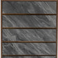 63" Walnut And Grey Faux Marble Wood Six Drawer Double Dresser