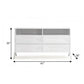 61" White Manufactured Wood Four Drawer Double Dresser