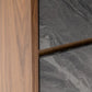 63" Walnut And Grey Faux Marble Wood Six Drawer Double Dresser