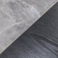 63" Grey Faux Marble and Black Wood Six Drawer Double Dresser