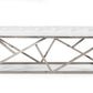48" White and Silver Tufted Faux Leather Upholstered Bench