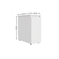 10" White Wood Freestanding Bathroom Vanity