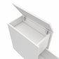 10" White Wood Freestanding Bathroom Vanity