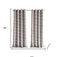 84" Taupe Trellis Black Out Window Curtain Panel