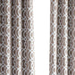 84" Taupe Trellis Black Out Window Curtain Panel