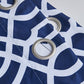 84" Navy Blue Trellis Black Out Window Curtain Panel