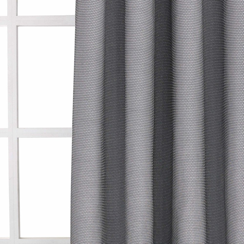 Set of Two 84" Silver Metallic Textured Window Panels