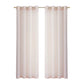 Set of Two 84"  Blush Solid Modern Window Panels
