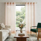 Set of Two 84"  Blush Solid Modern Window Panels
