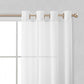Set of Two 84"  White Solid Modern Window Panels