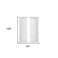 Set of Two 84"  White Solid Modern Window Panels