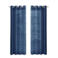 Set of Two 84"  Blue Solid Modern Window Panels