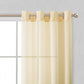 Set of Two 84"  Beige Solid Modern Window Panels
